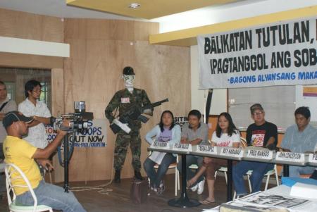 Press Conference against Balikatan